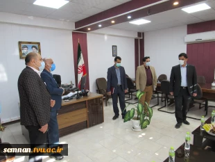 بازدید  دکتر رضا نقدی ریاست دانشگاه فنی و حرفه ای استان سمنان و هیات رئیسه این دانشگاه از دانشکده فنی و حرفه ای دختران سمنان 5