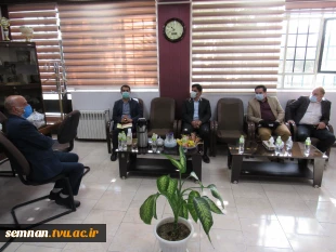 بازدید  دکتر رضا نقدی ریاست دانشگاه فنی و حرفه ای استان سمنان و هیات رئیسه این دانشگاه از دانشکده فنی و حرفه ای دختران سمنان 7