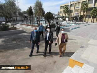 بازدید  دکتر رضا نقدی ریاست دانشگاه فنی و حرفه ای استان سمنان و هیات رئیسه این دانشگاه از دانشکده فنی و حرفه ای دختران سمنان 8