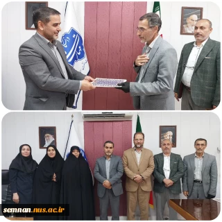 تقدیر رئیس سازمان بسیج اساتید استان سمنان از جناب آقای صفرعلی شعبانی خطیب در دانشکده ملی مهارت دختران