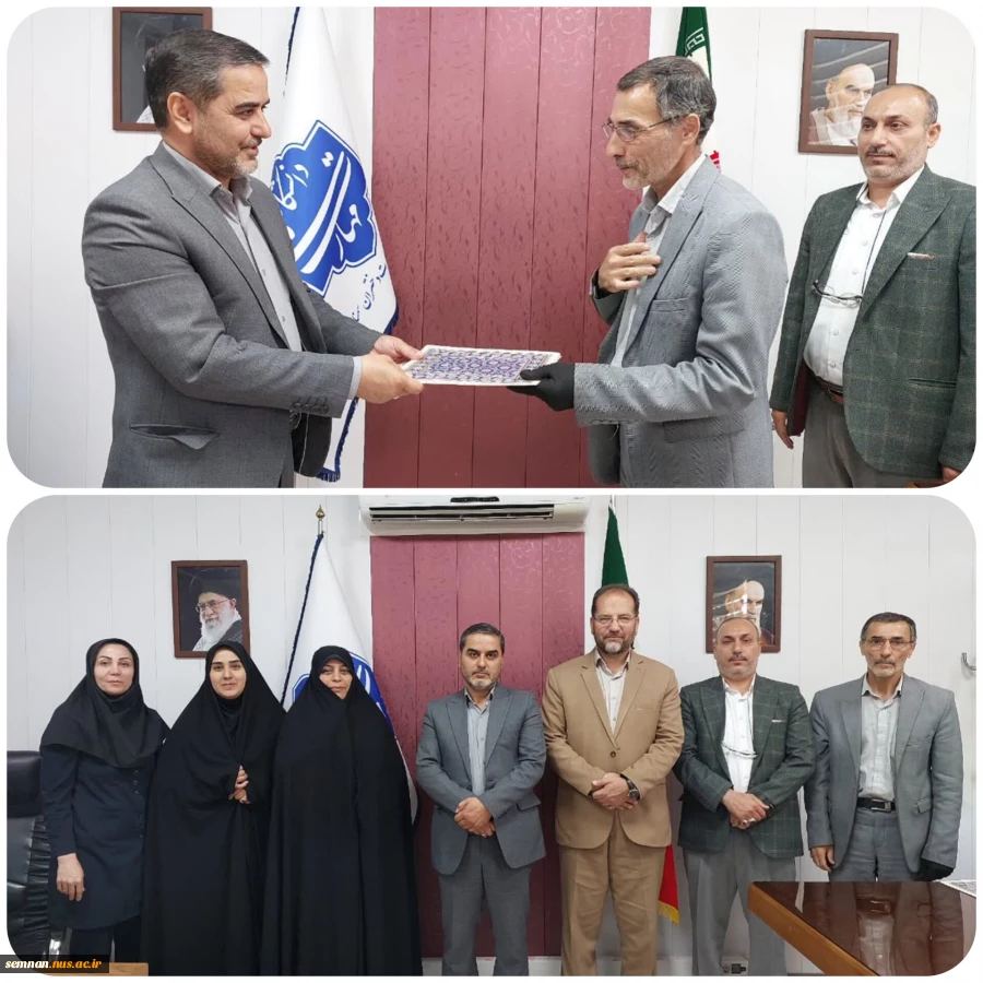 تجلیل رئیس سازمان بسیج اساتید استان سمنان از جناب آقای صفرعلی شعبانی خطیب در دانشکده ملی مهارت دختران 2