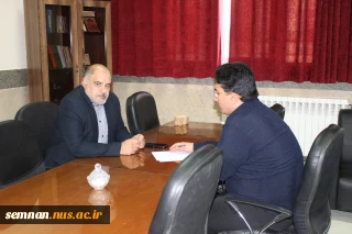 حضور سرپرست دانشگاه ملی مهارت استان سمنان در آموزشکده کشاورزی پسران دامغان و دیدار با رئیس این مجموعه دانشگاهی