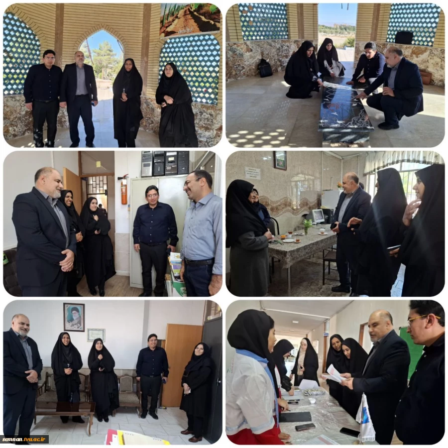 بازدید سرپرست دانشگاه ملی مهارت استان سمنان از دانشکده ملی مهارت دختران شاهرود 2