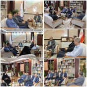 دیدار مهندس مظاهر خیرخواهان، سرپرست دانشگاه ملی مهارت استان سمنان با دکتر مهدی صمیمیان، فرماندار شهرستان سمنان 2