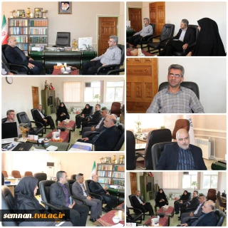 دیدار سرپرست آموزشکده پسران سمنان ـ واحد استانی سمنان با مدیرکل آموزش و پرورش استان سمنان