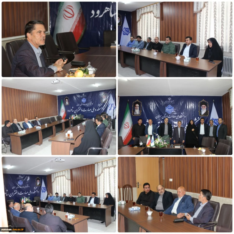 بازدید نماینده شاهرود و میامی در مجلس شورای اسلامی از دانشکده ملی مهارت دختران شاهرود 2