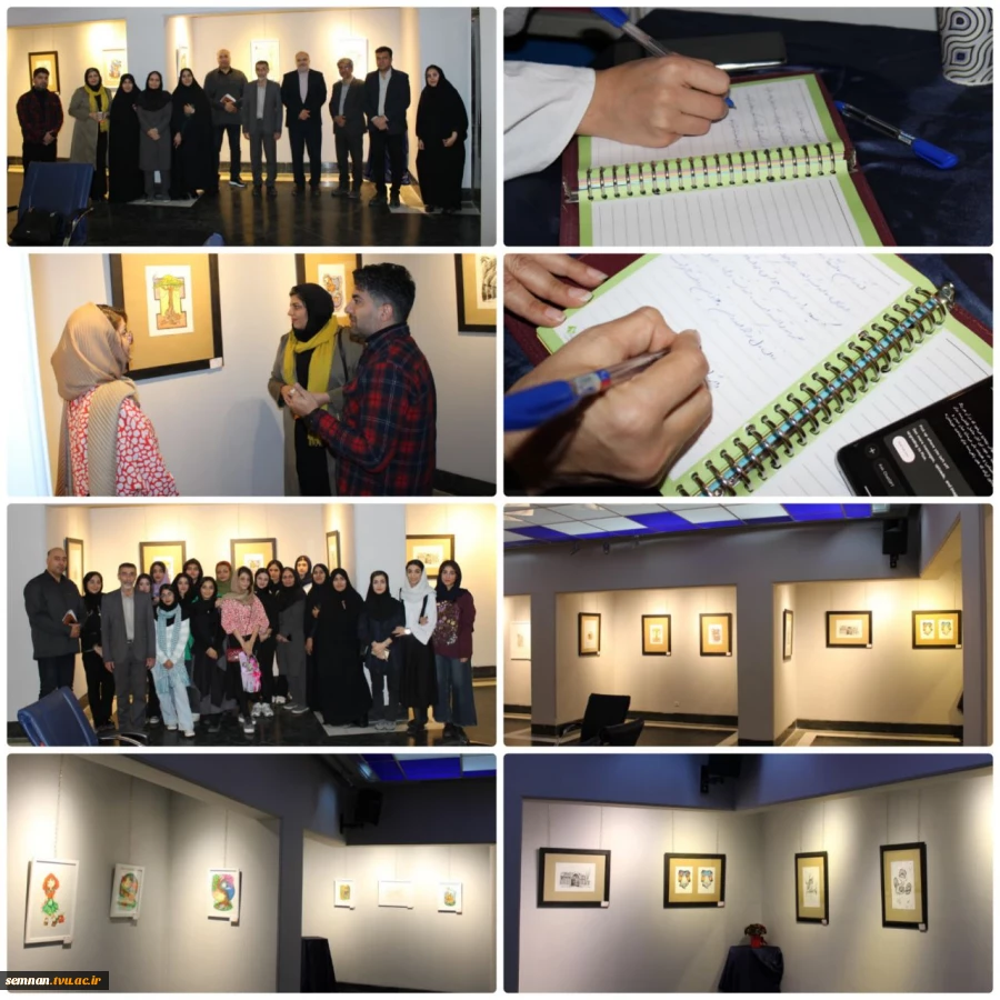 افتتاح نمایشگاه طراحی و تصویرسازی "ایران دخت" دانشجویان دانشکده ملی مهارت دختران سمنان 4