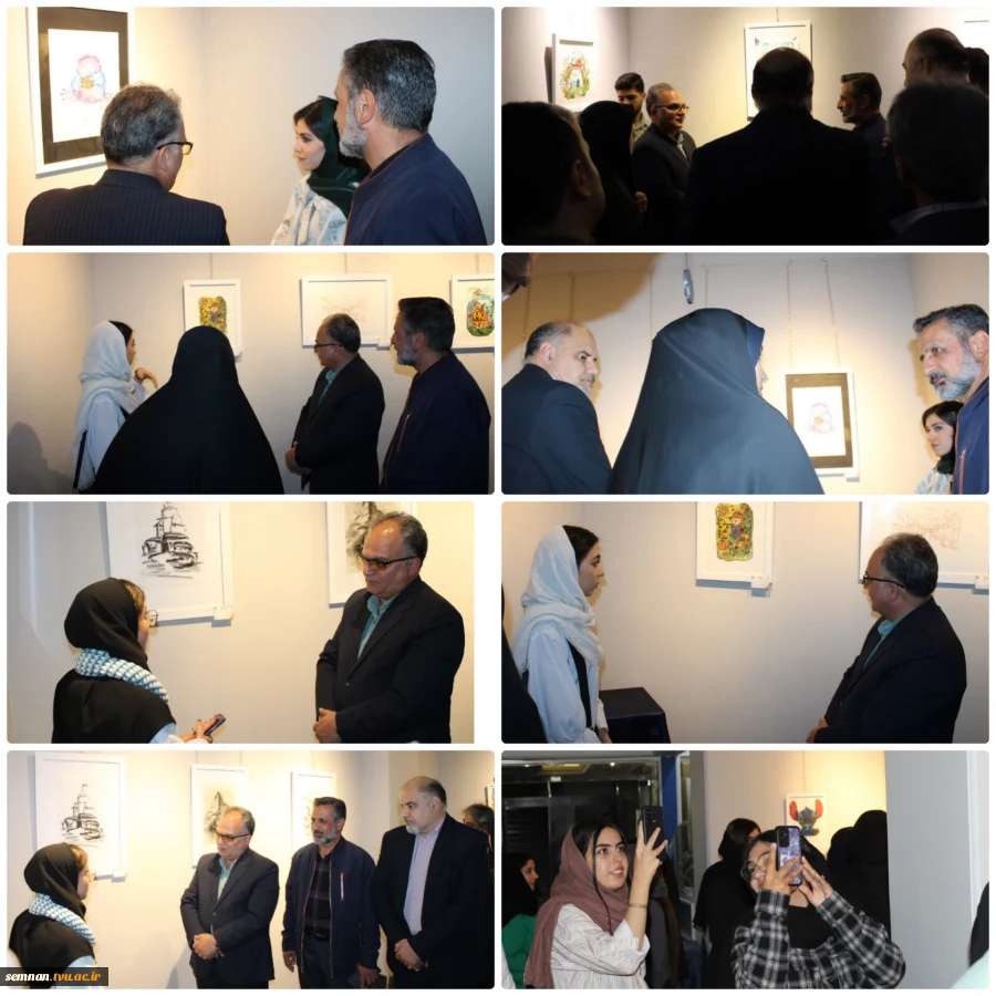 افتتاح نمایشگاه طراحی و تصویرسازی "ایران دخت" دانشجویان دانشکده ملی مهارت دختران سمنان 5