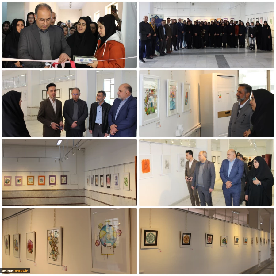 افتتاح دومین نمایشگاه طراحی و تصویرسازی «ایران‌دخت» دانشجویان دانشکده ملی مهارت دختران سمنان 2