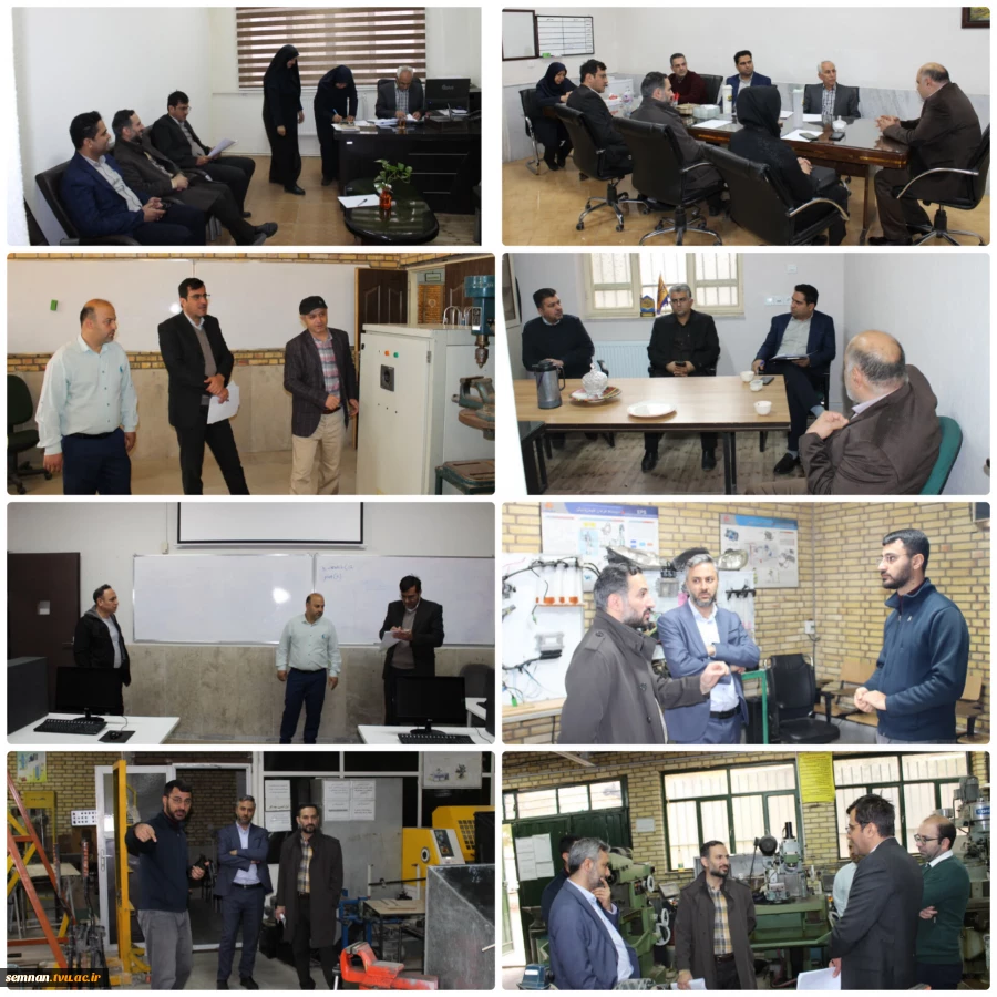 بازدید کارگروه نظارت، ارزیابی و تضمین کیفیت دانشگاه سمنان از دانشکده ملی پسران سمنان 2