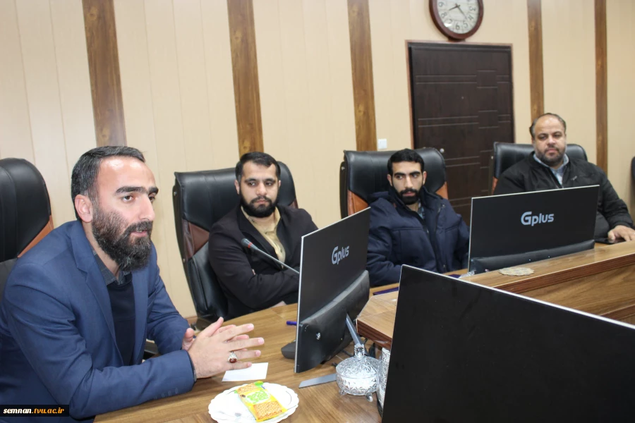 حضور فرمانده ناحیه بسیج دانشجویی استان سمنان در دانشگاه ملی مهارت استان و دیدار با سرپرست دانشگاه 7