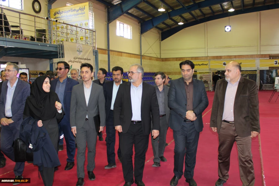 بازدید مسئولان کشوری و استانی از دوره ارزیابی صلاحیت حرفه‌ای شرکت توزیع نیروی برق استان سمنان به میزبانی دانشگاه ملی مهارت استان 7