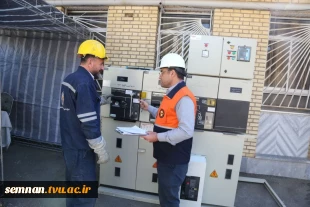 برگزاری آزمون مهارتی عملی کارکنان عملیاتی شرکت توزیع برق استان سمنان در دانشگاه ملی مهارت استان 2