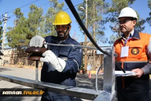 برگزاری آزمون مهارتی عملی کارکنان عملیاتی شرکت توزیع برق استان سمنان در دانشگاه ملی مهارت استان 4