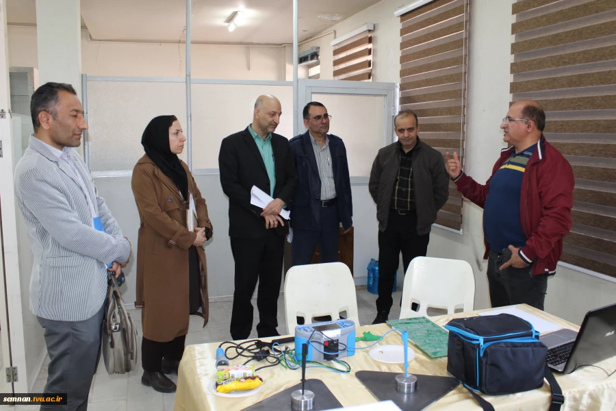حضور هیئت نظارت و تضمین کیفیت آموزش عالی استان سمنان در دانشگاه ملی مهارت استان و بازدید از مرکز رشد این دانشگاه 7