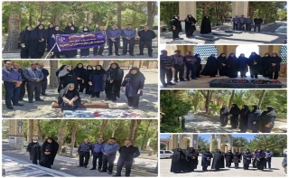 تجدید میثاق دانشگاهیان دانشکده ملی مهارت دختران شاهرود با آرمان‌های شهدا در سالروز آزادسازی خرمشهر