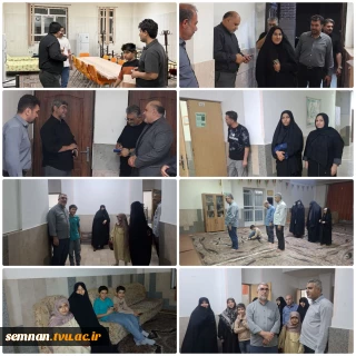 پذیرش و اسکان زائران مراسم بدرقه رهبر شهید و قائد امت در دانشگاه ملی مهارت واحد استانی سمنان